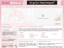Tablet Screenshot of bridalserve.com